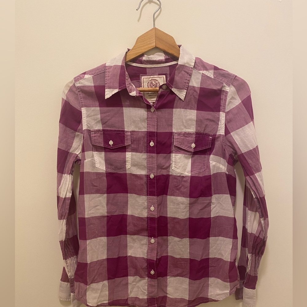 SO Purple Button Down Shirt